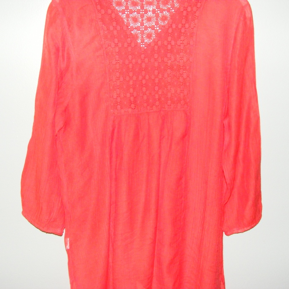 Orange Lace Top Grande and Green